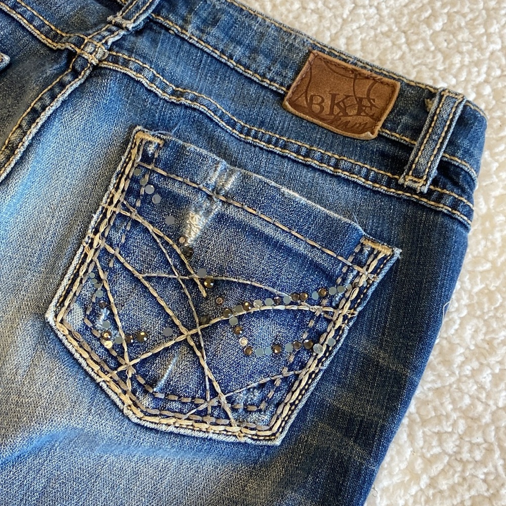 Buckle BKE Jeans LEXA Stretch Blue Low Rise Jeans Size 28 x 33”
